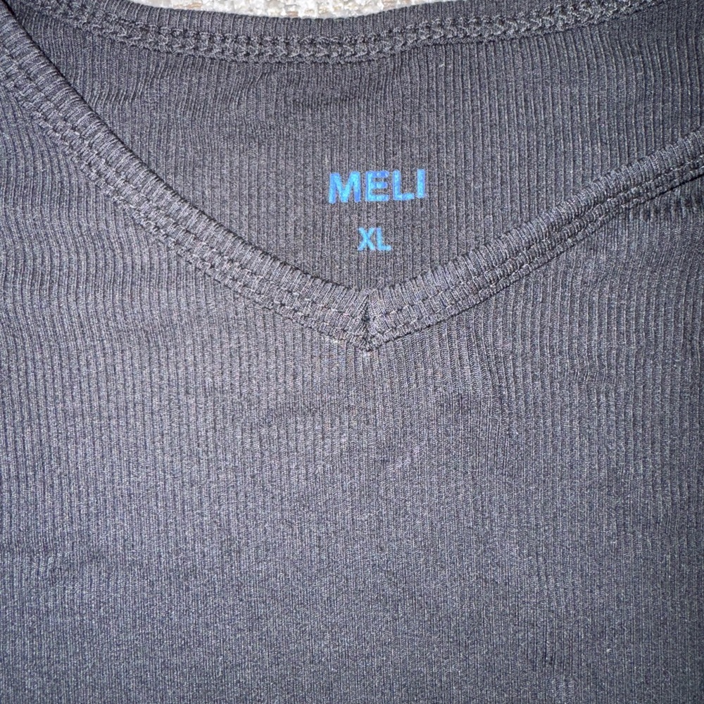 Black Ribbed Shirt - Picture 2 of 4